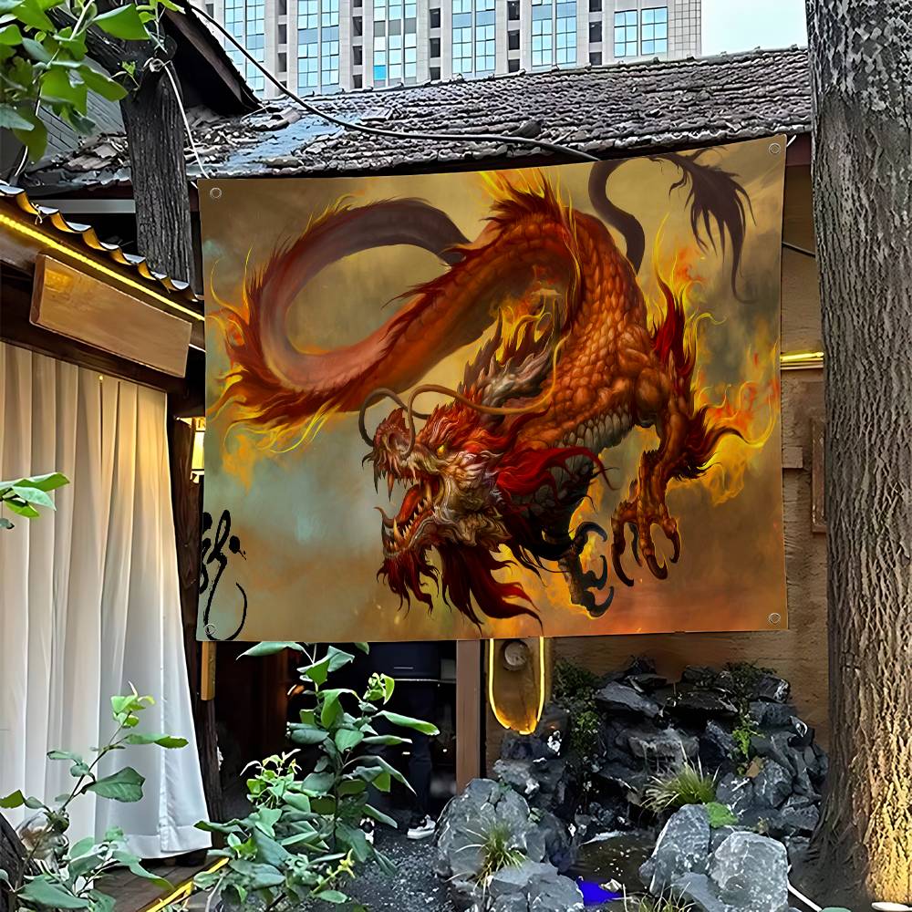 Gaming Accessories Banner - Chinese Dragon Gaming Accessoires Gedrukte grote