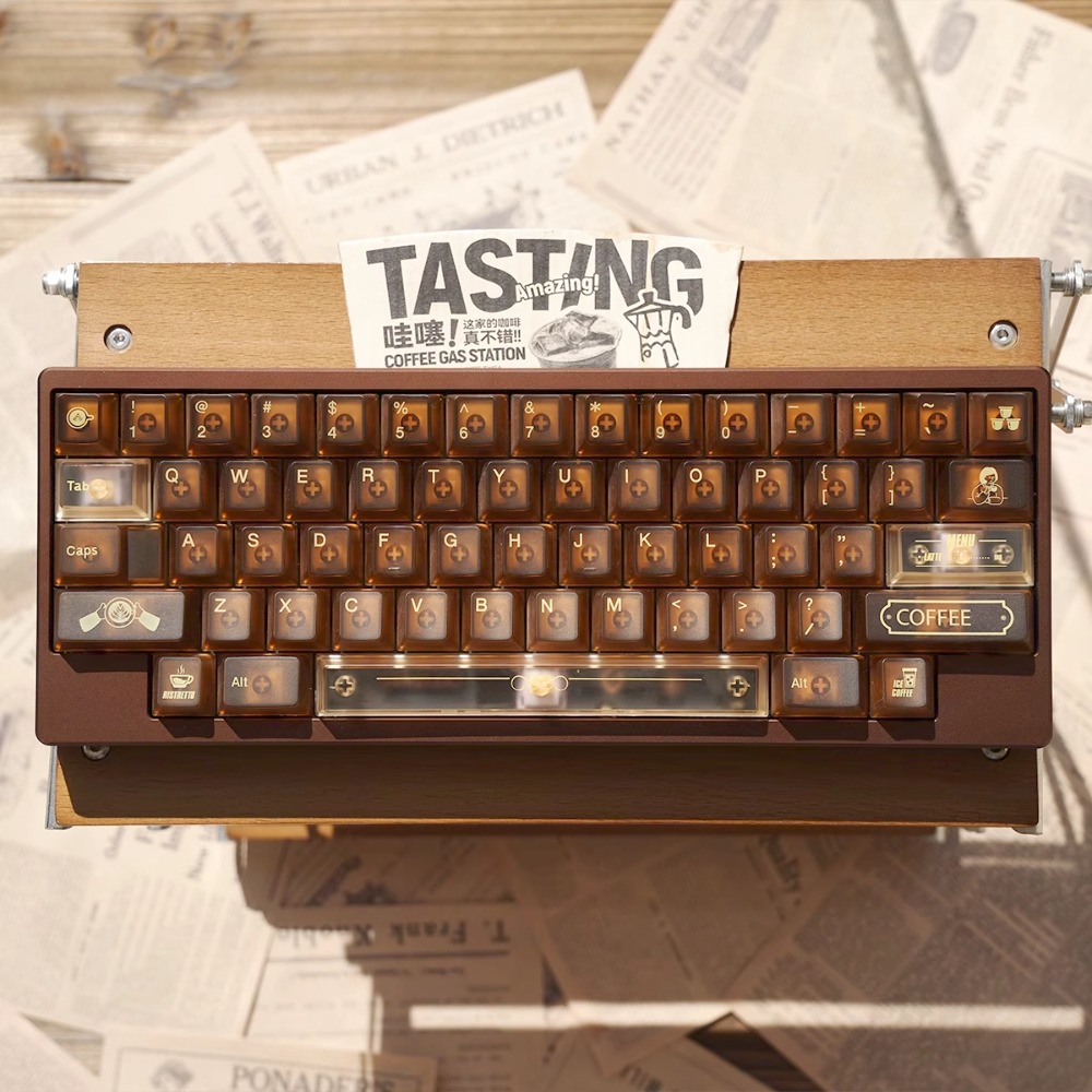 Gaming Accessories Shop - Aangepaste TapTempo Koffieshop Keycap Set 154