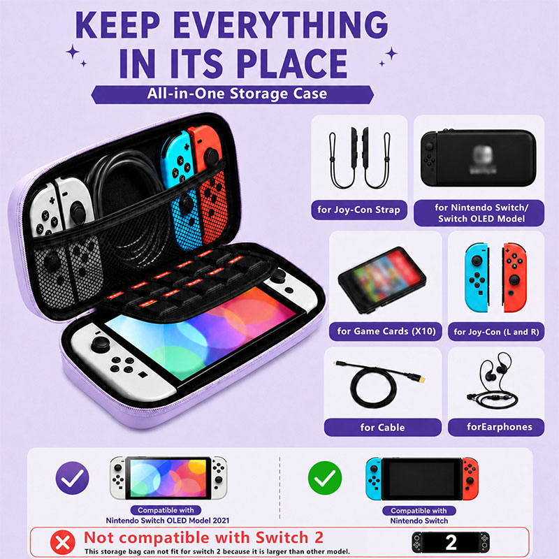 Macaron Color harde opbergtas  - Gaming Accessories Bag recensie en prijs