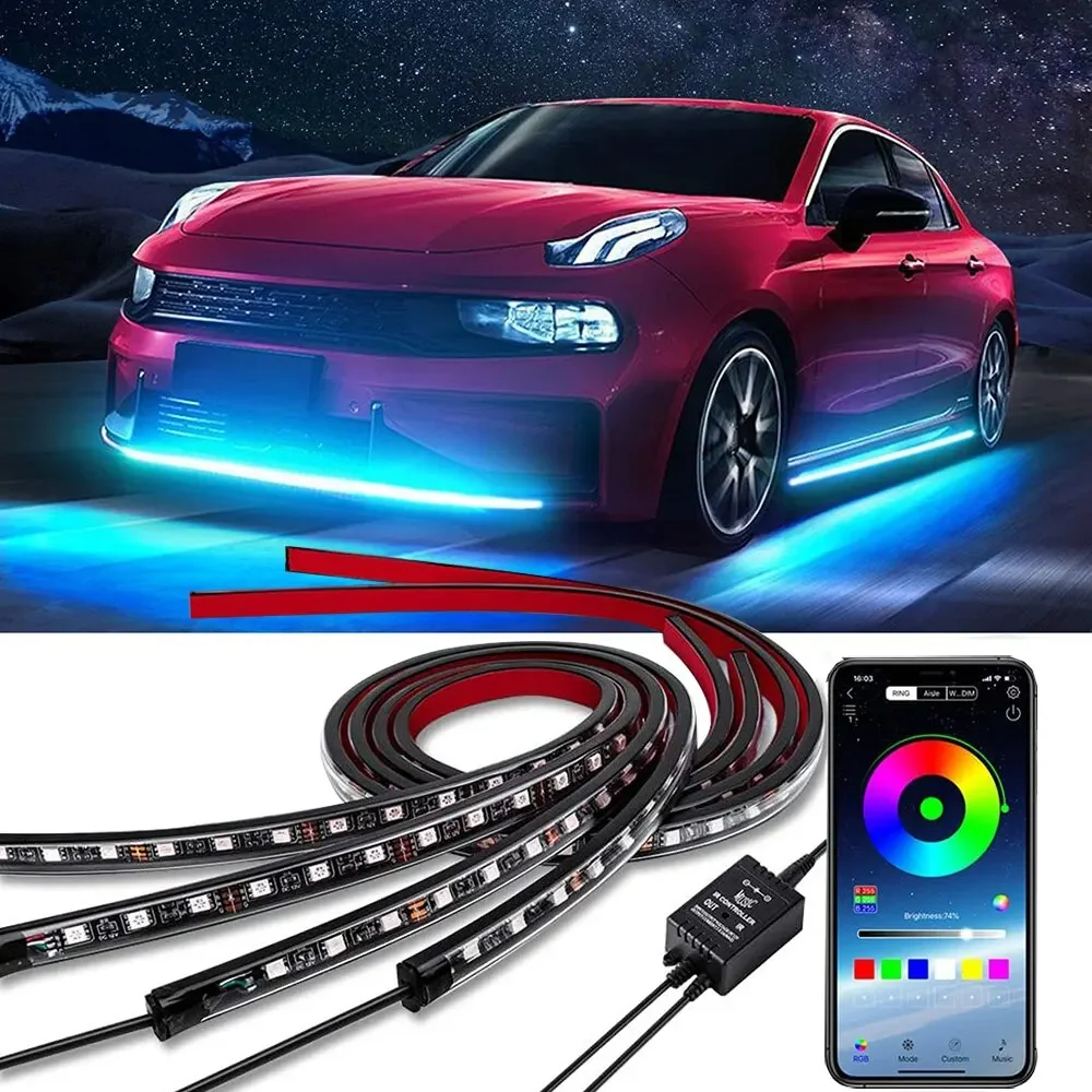 Neon LED RGB Auto Underglow On - Rgb Hub Sync recensie en prijs