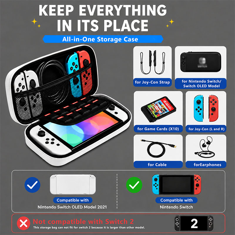 Draagbare draagtas voor Ninten - Gaming Accessories Bag recensie en prijs