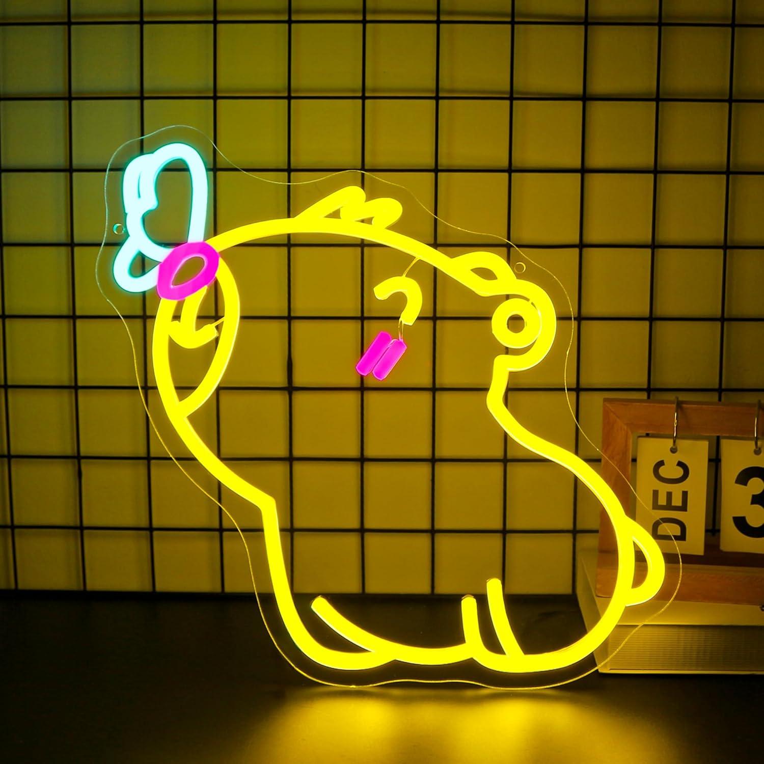Capybara Neon Sign USB Dimbare - Gaming Accessories Shop recensie en prijs