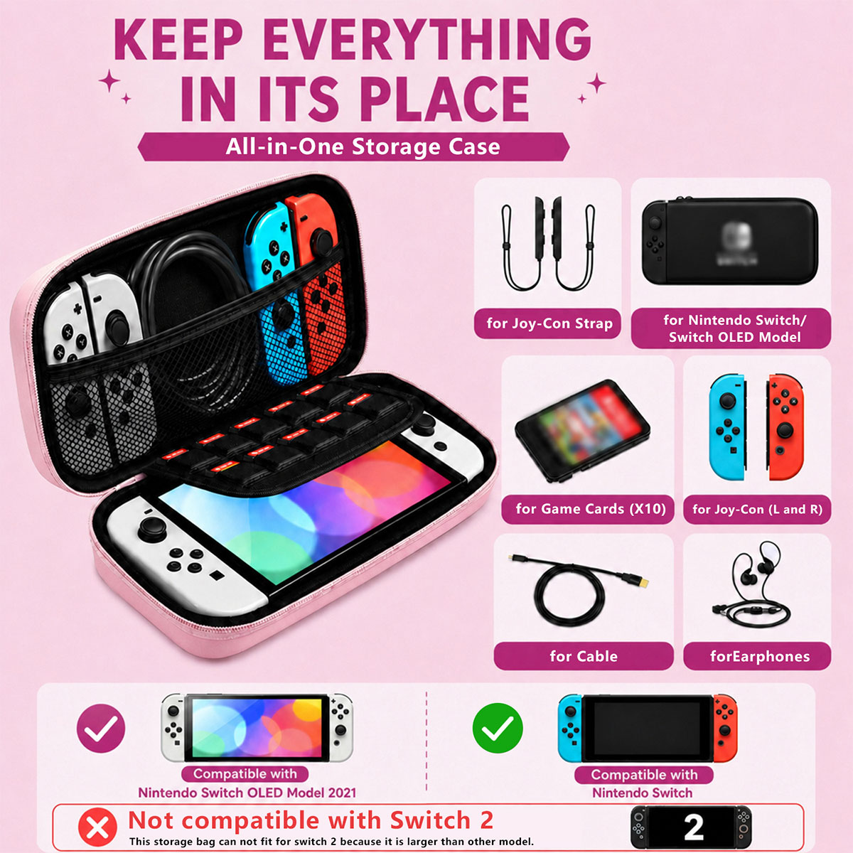 Macaron Color harde opbergtas  - Gaming Accessories Bag recensie en prijs